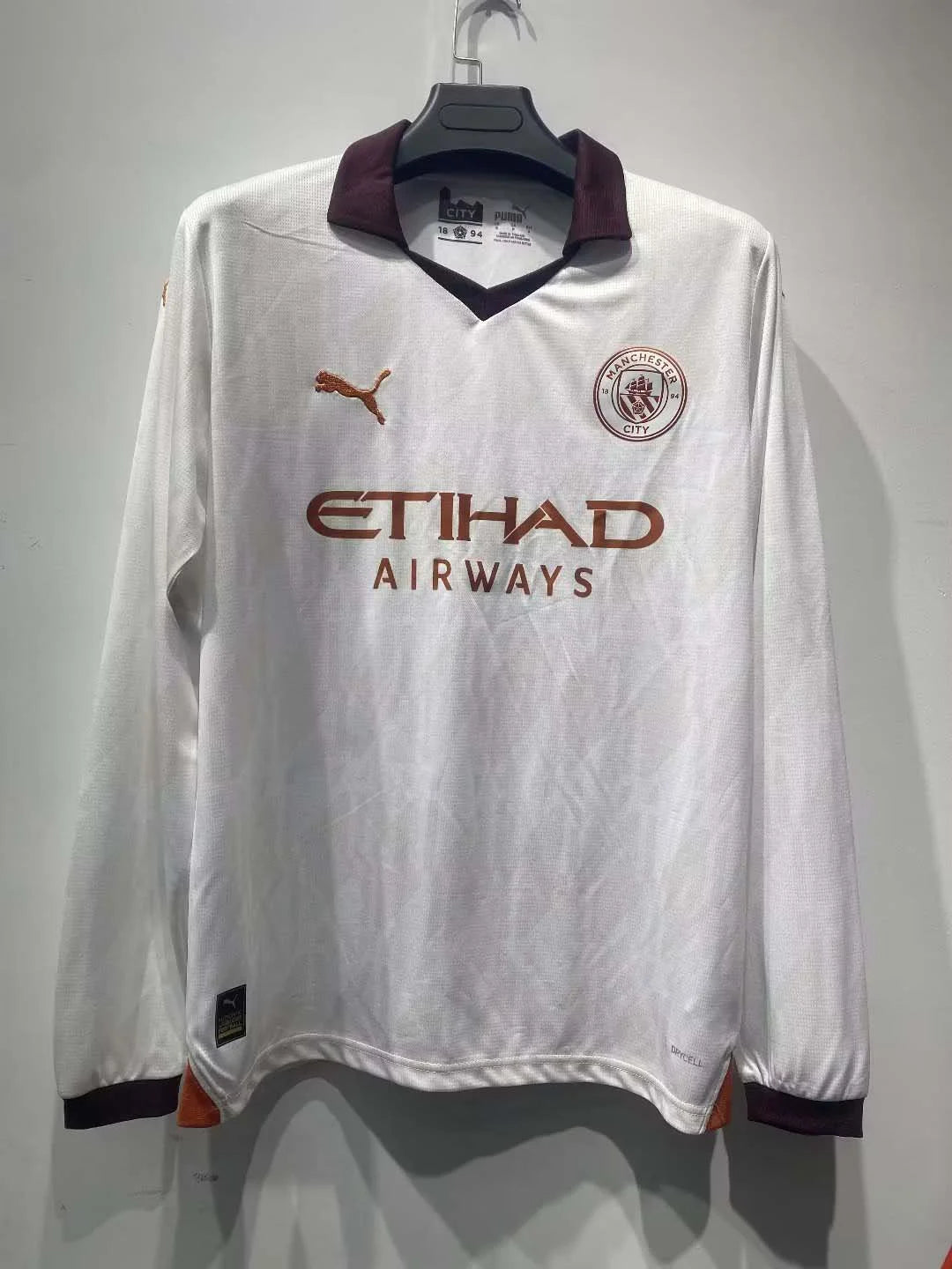 2023/2024 Long Sleeve Manchester City Away Football Shirt