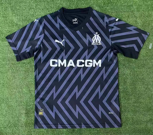 2023/2024 Olympique de Marseille Goalkeeper Black Soccer Jersey