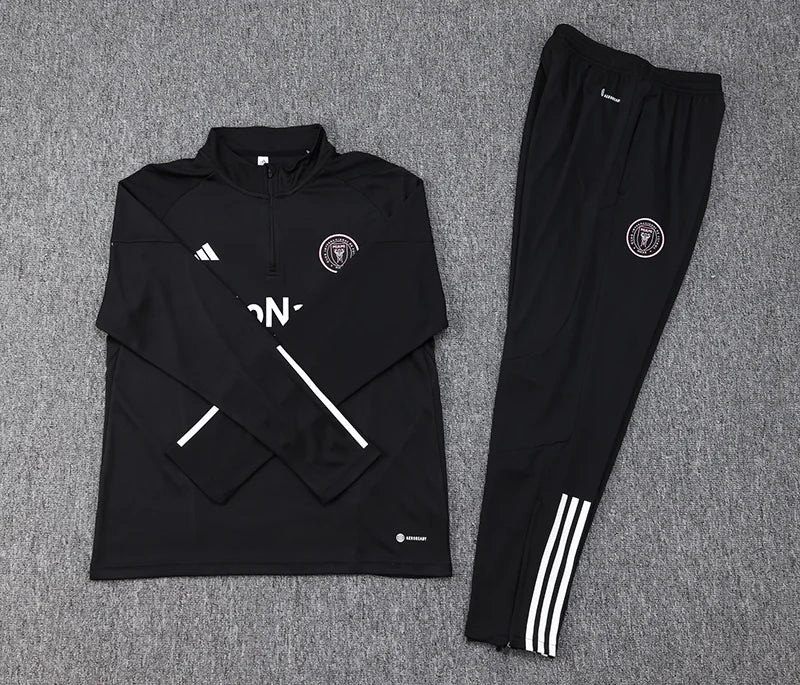 2023/2024 Inter Miami Half-Pull Training Suit Black Football track suit