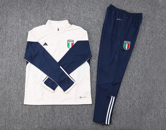 2023 Italy Half-Pull Training Suit Off White Football track suit