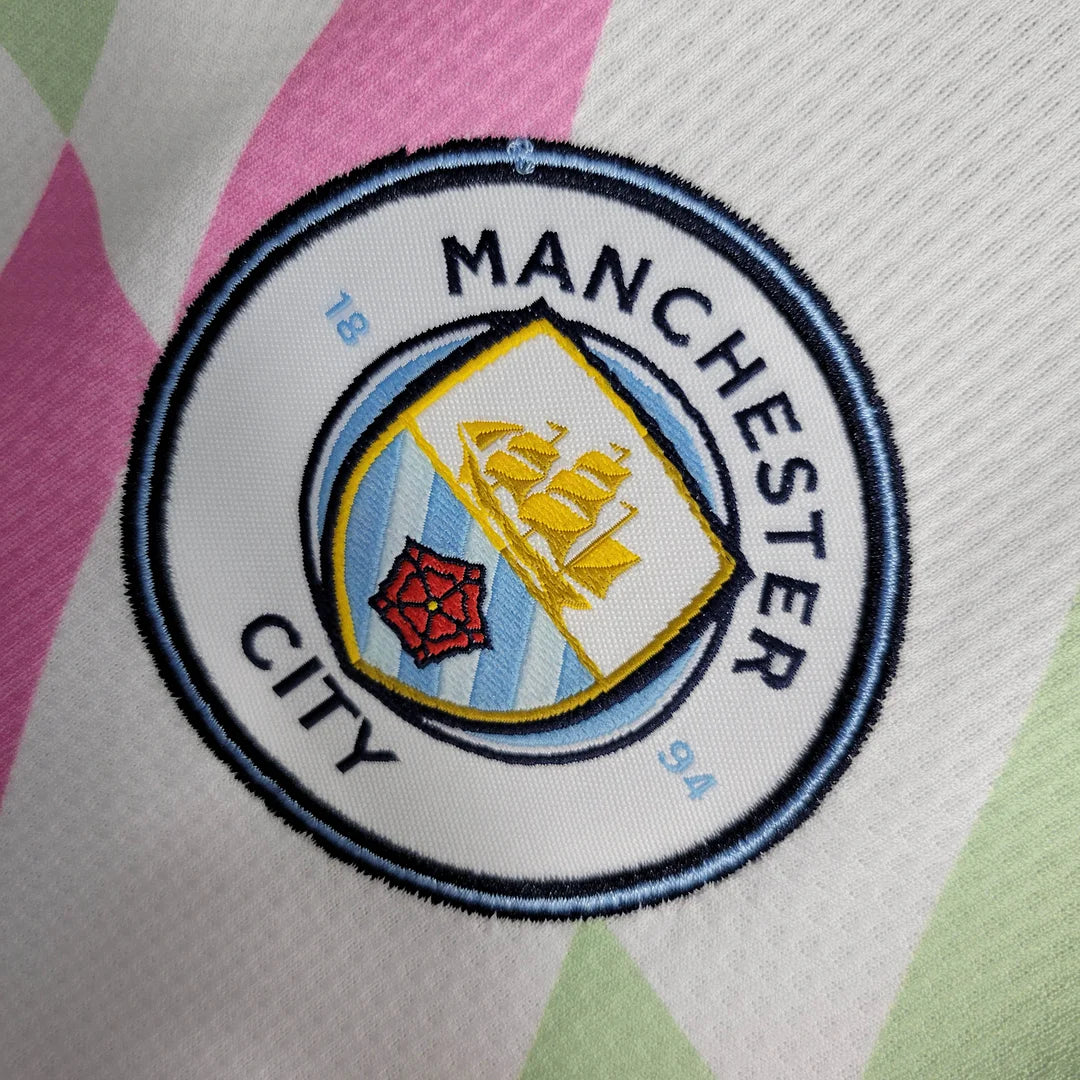 2023/2024 Manchester City Training Suit White Football Shirt