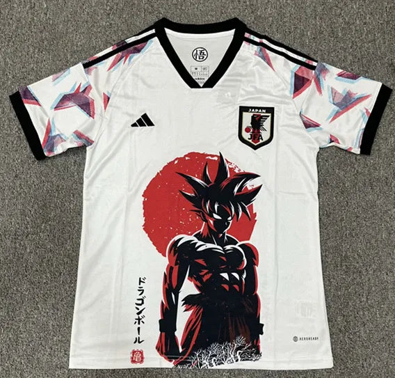 2024/25 Goku Version Japan White & Black soccer jersey