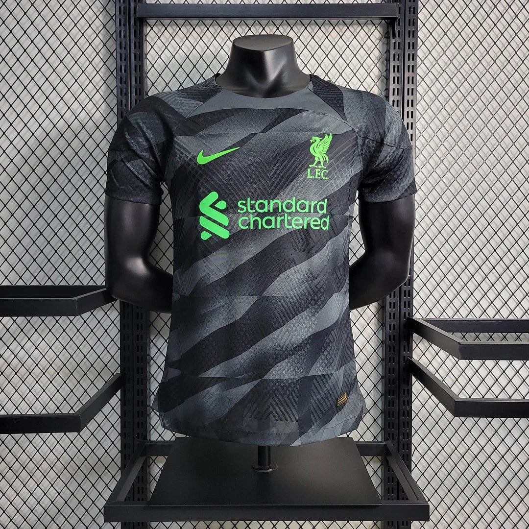 2023/2024 Player Version Liverpool Goalkeeper Black Football Shirt