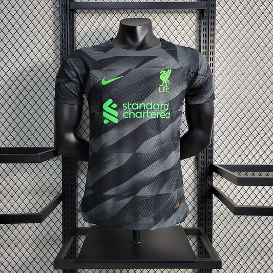 2023/2024 Player Version Liverpool Goalkeeper Black Football Shirt