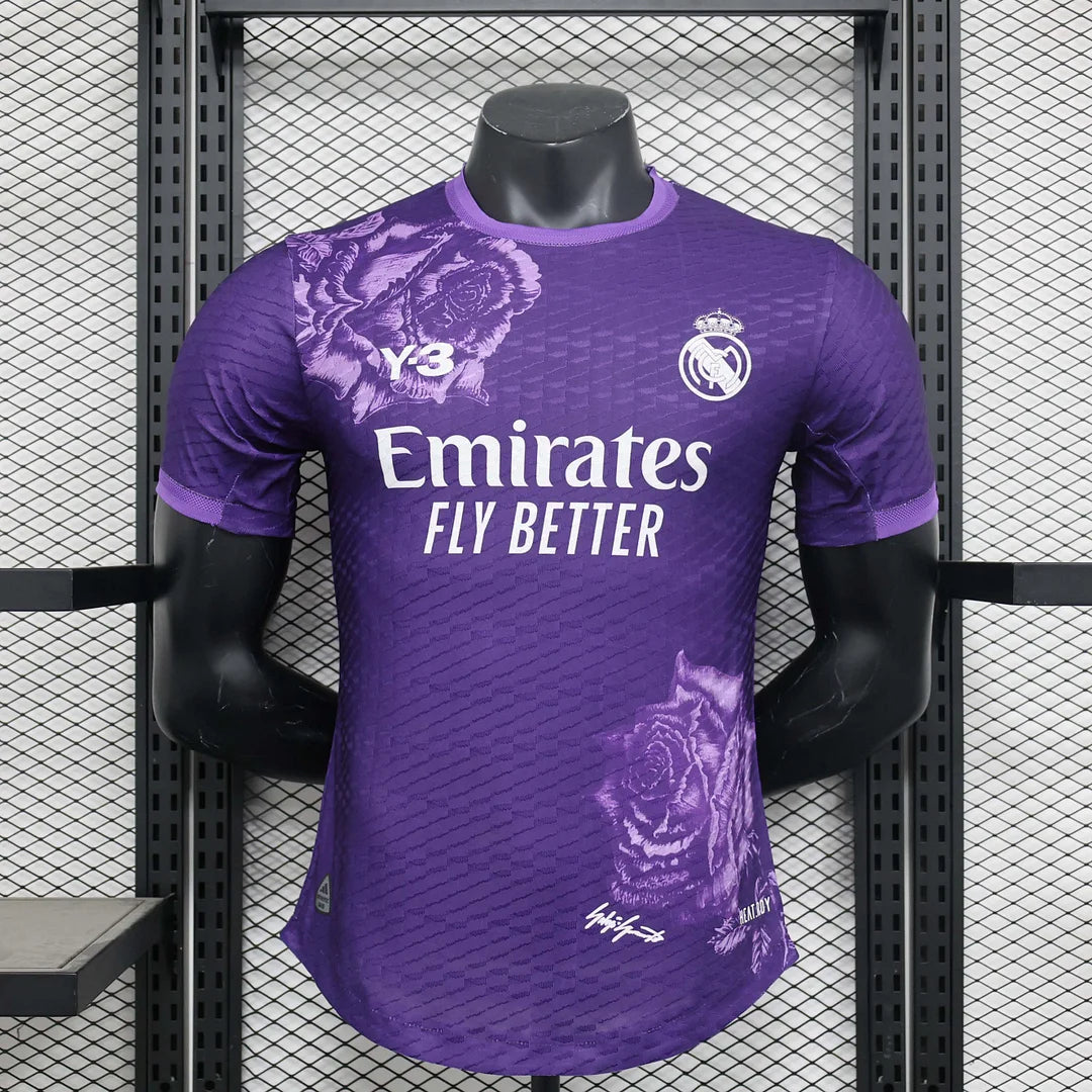 2024/2025 Player Version Real Madrid Y-3 Special Edition Purple Football Shirt