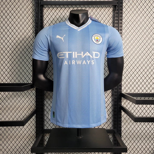 2023/2024 Player Version Manchester City Home Football Shirt