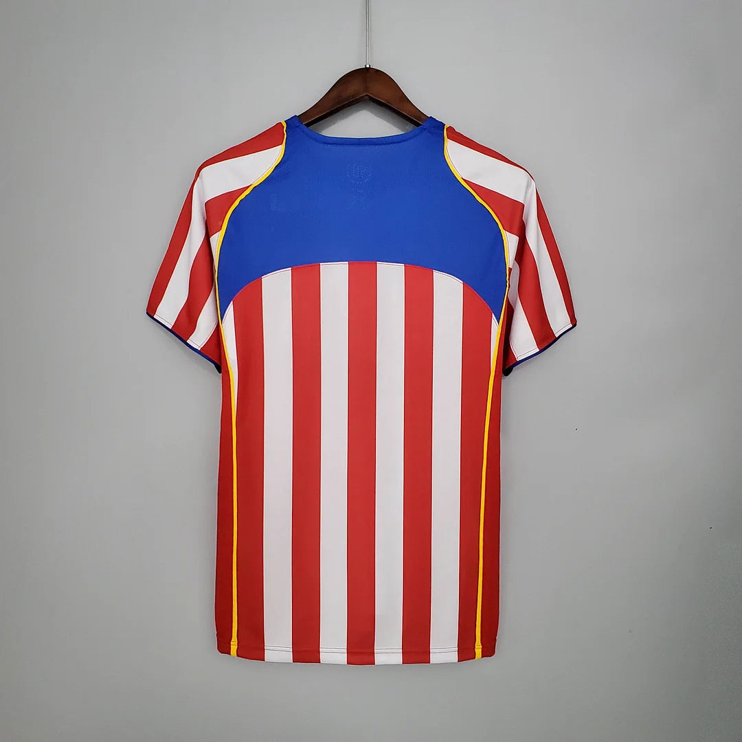 2004/2005 Retro Atletico Madrid Home Soccer Jersey