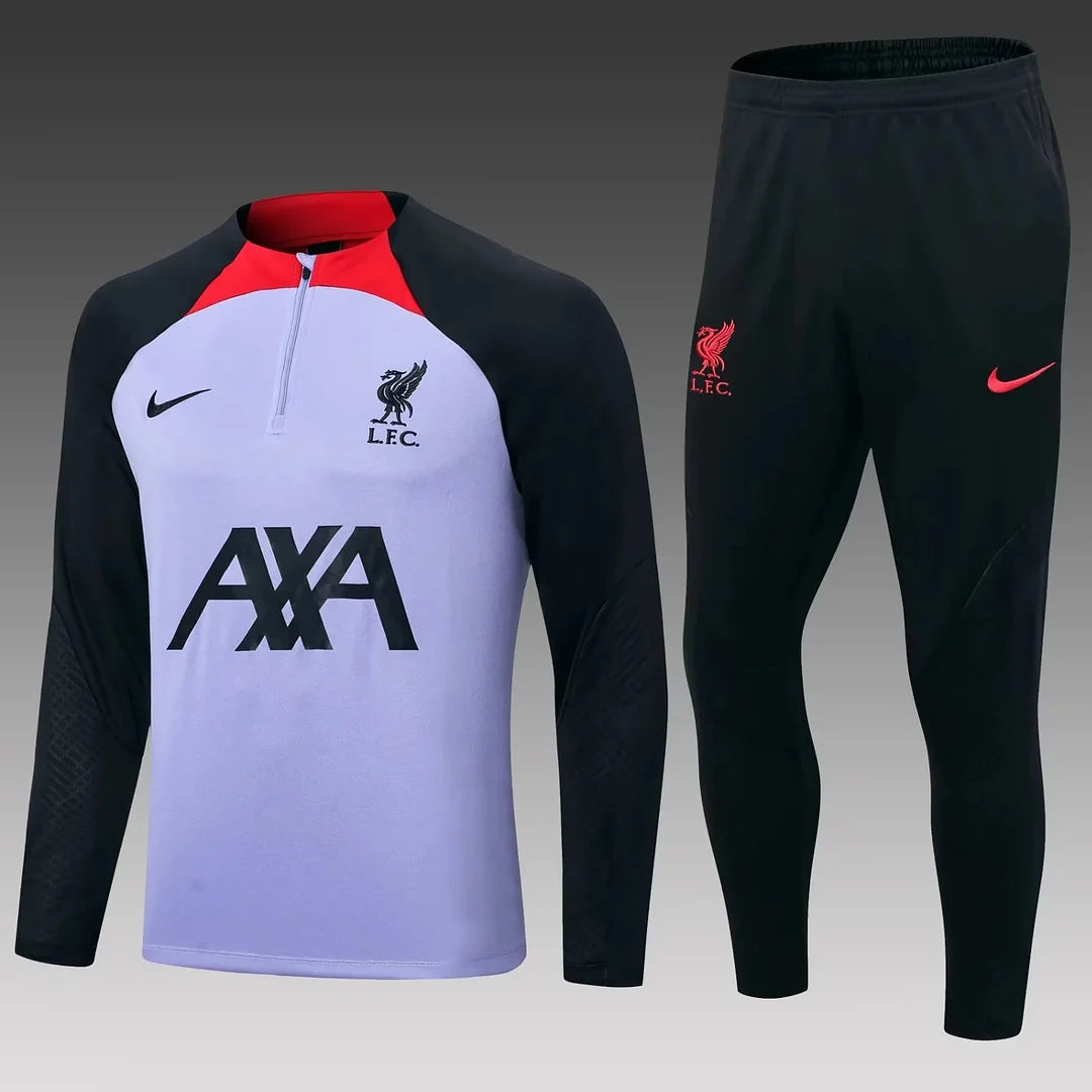 2022/2023 Liverpool Half-Pull Training Suit Purple Football track suit