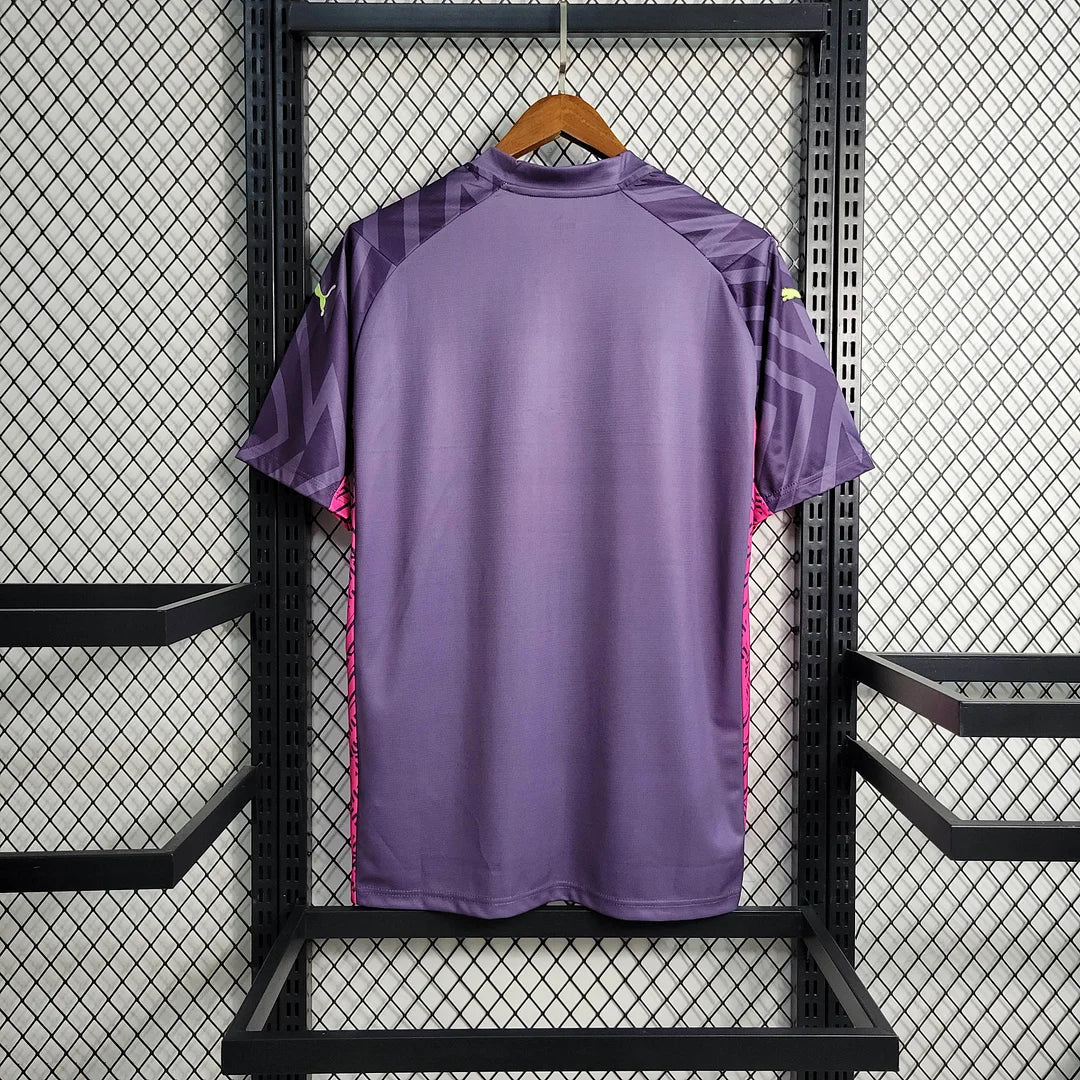 2023/2024 Manchester City Goalkeeper Purple Football Shirt