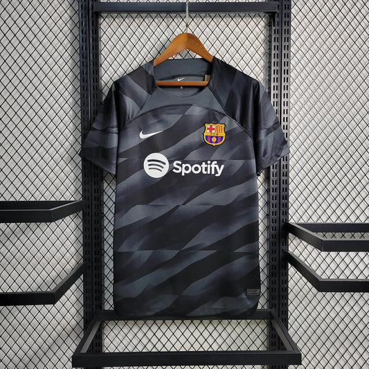 2023/2024 Barcelona Goalkeeper Black Football Shirt