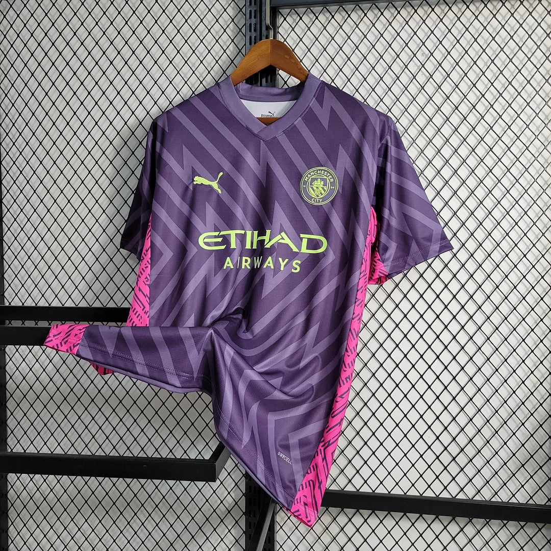 2023/2024 Manchester City Goalkeeper Purple Football Shirt