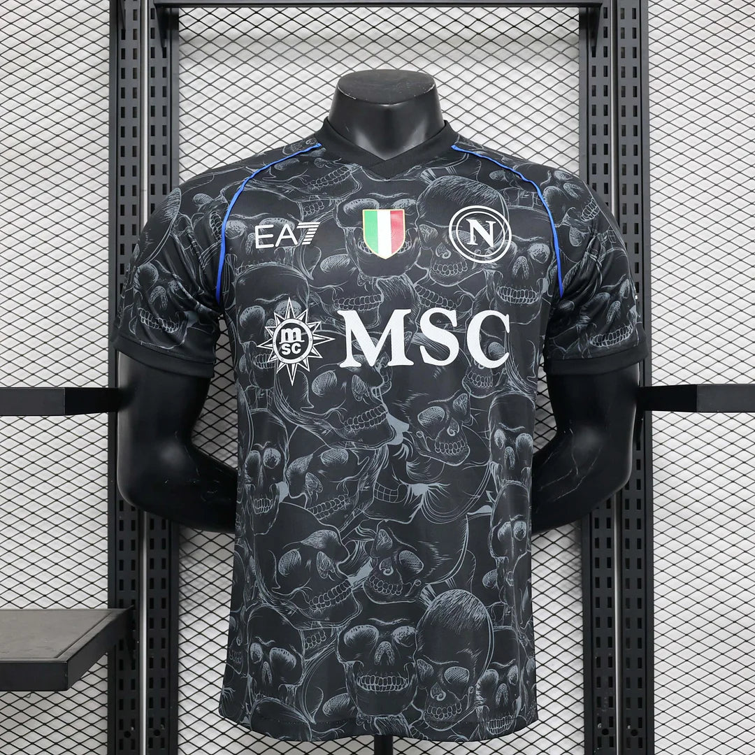 2023/2024 Player Version Napoli Halloween Special Edition Black Soccer Jersey