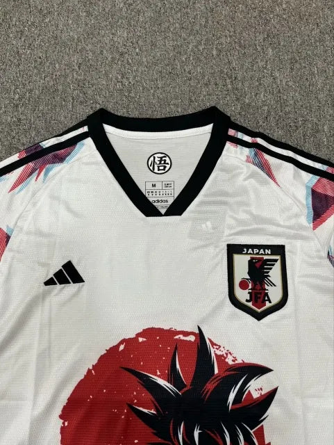 2024/25 Goku Version Japan White & Black soccer jersey