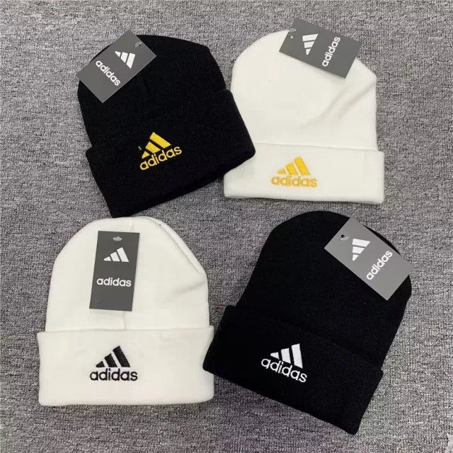 2023/24 Addida Black & White Cotton Cap With yellow Logo