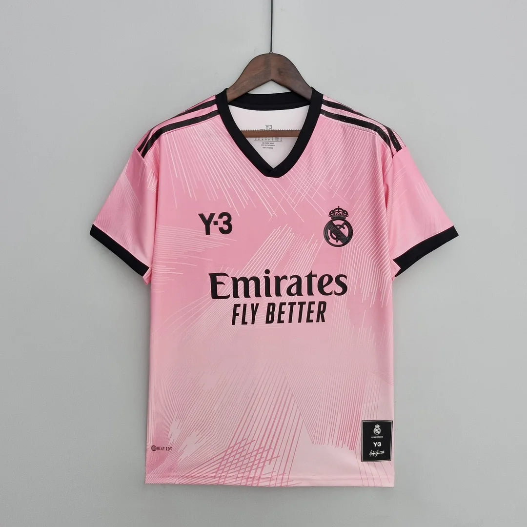 2022 Real Madrid Y-3 Special Edition Pink Football Shirt