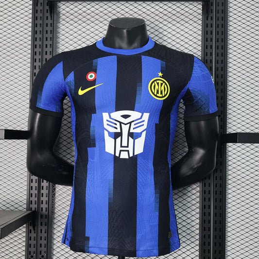 2023/2024 Player Version Inter Milan Transformers Special Edition Football Jersey