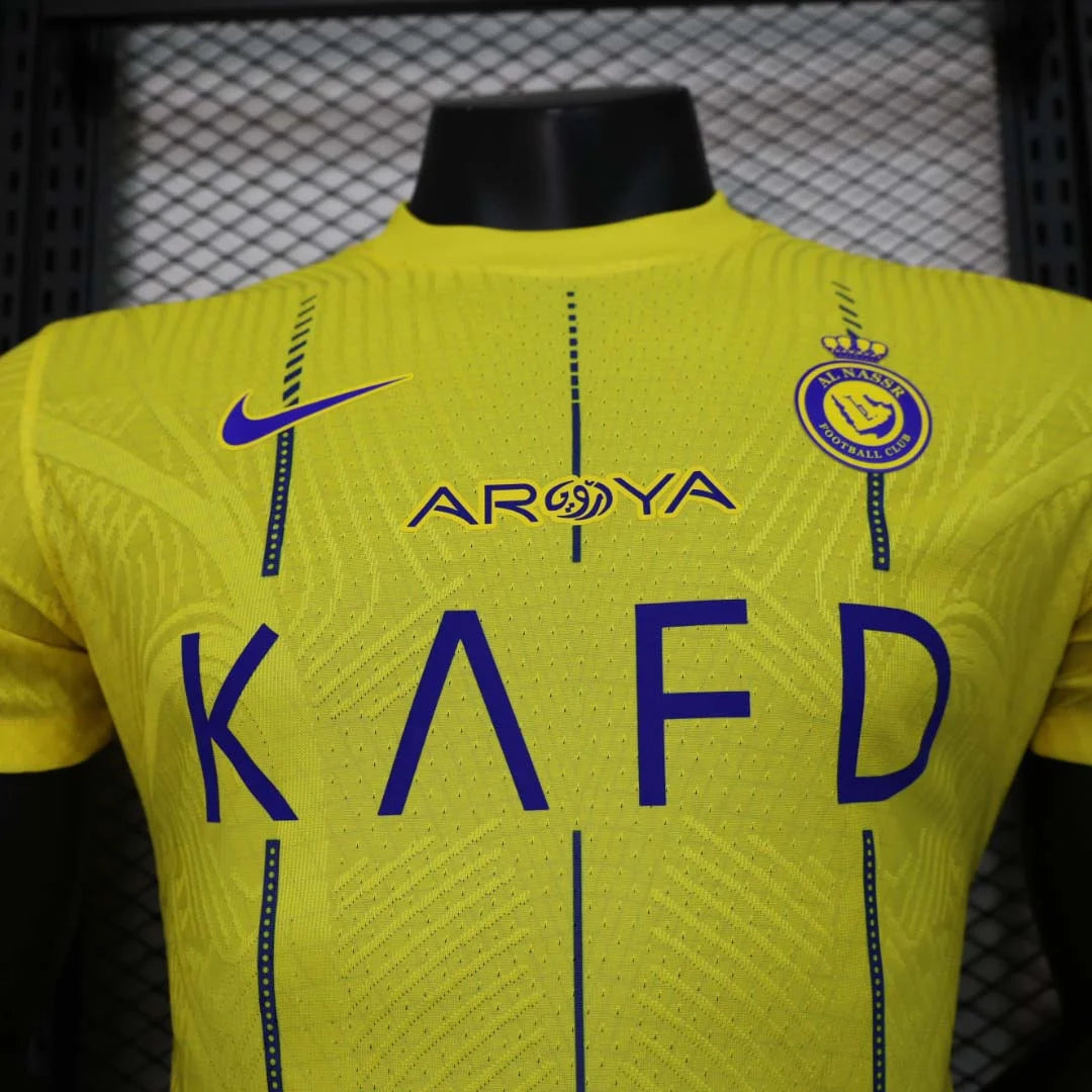 2023/2024 Player Version Al-Nassr Home Football Shirt