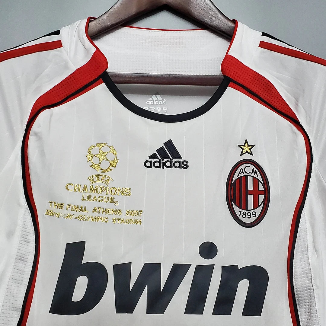 2006/2007 Retro Long Sleeve AC Milan Away Football Shirt