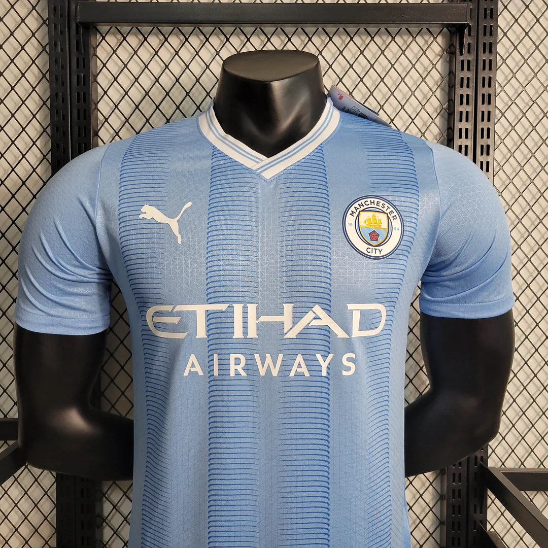 2023/2024 Player Version Manchester City Home Football Shirt