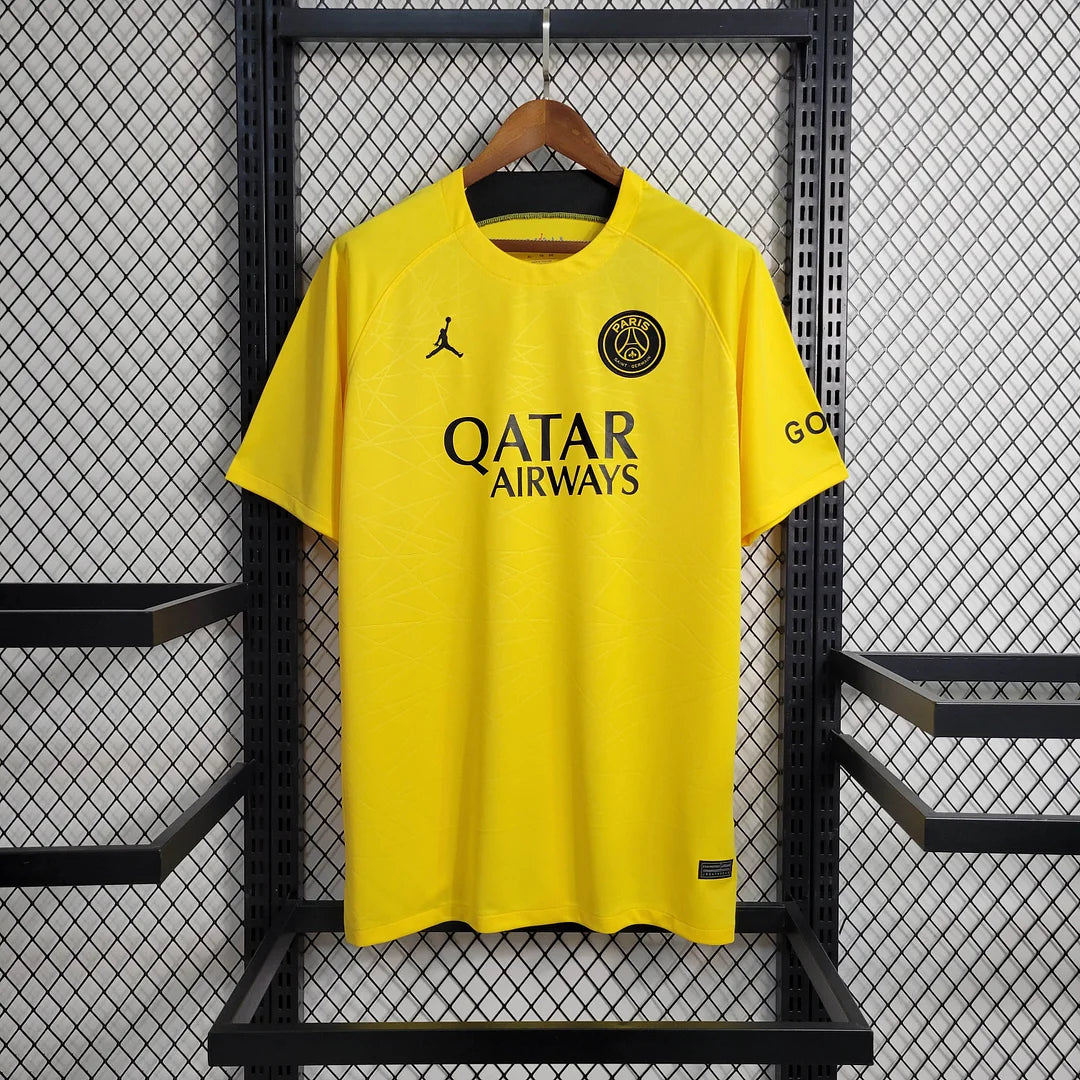 2023/2024 Psg Paris Saint-Germain Training Wear Yellow