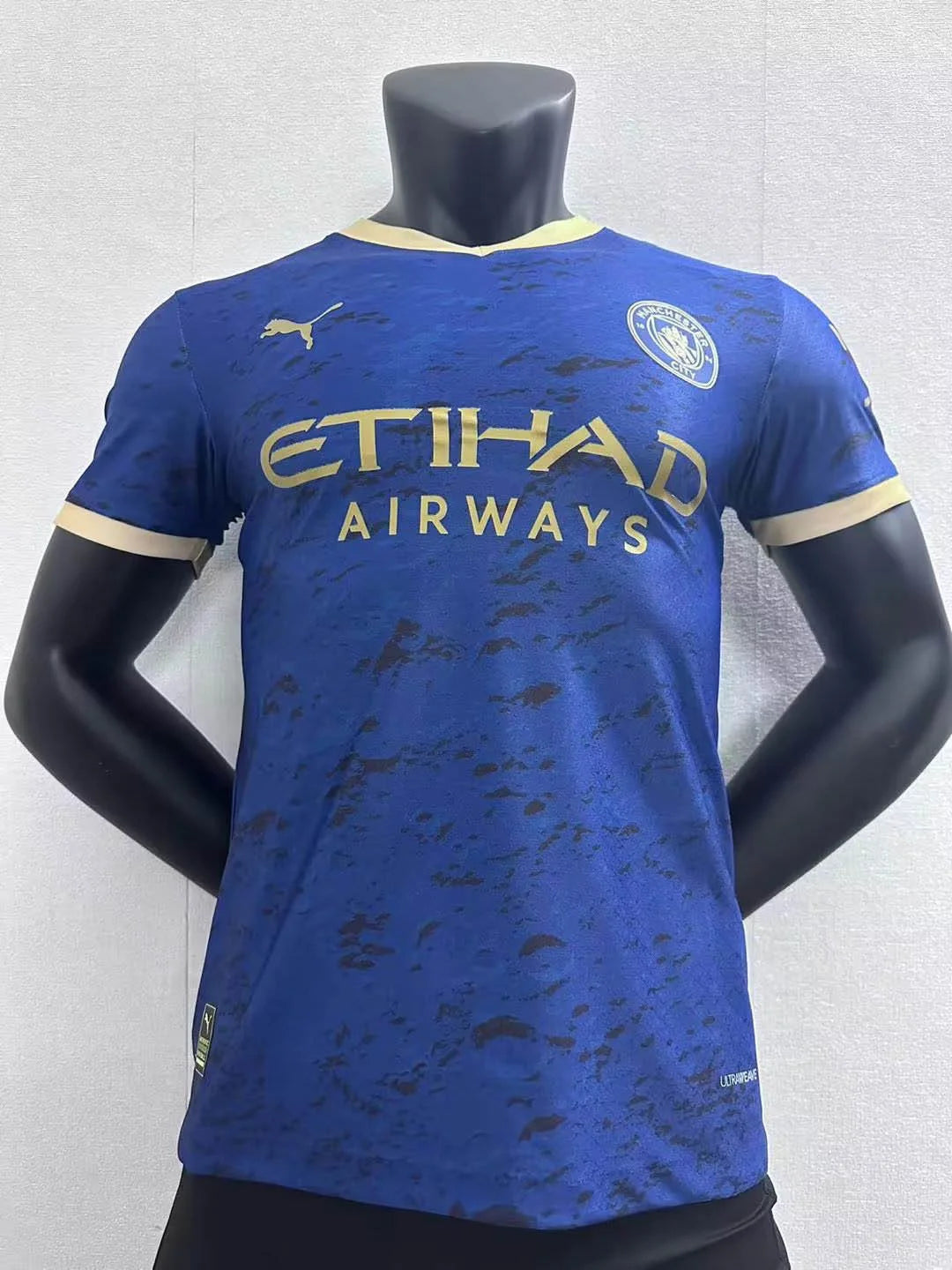 2023 Player Version Manchester City Chinese New Year Commemorative Edition Blue Football Shirt