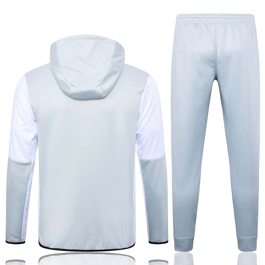 2023/2024 Al Nassr Long Zipped Light Grey Track Suit