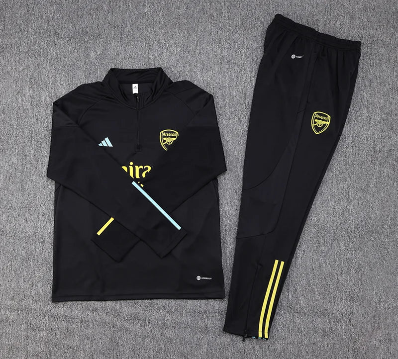 2023/2024 Arsenal Half-Pull Training Suit Black Football track suit