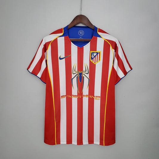 2004/2005 Retro Atletico Madrid Home Soccer Jersey