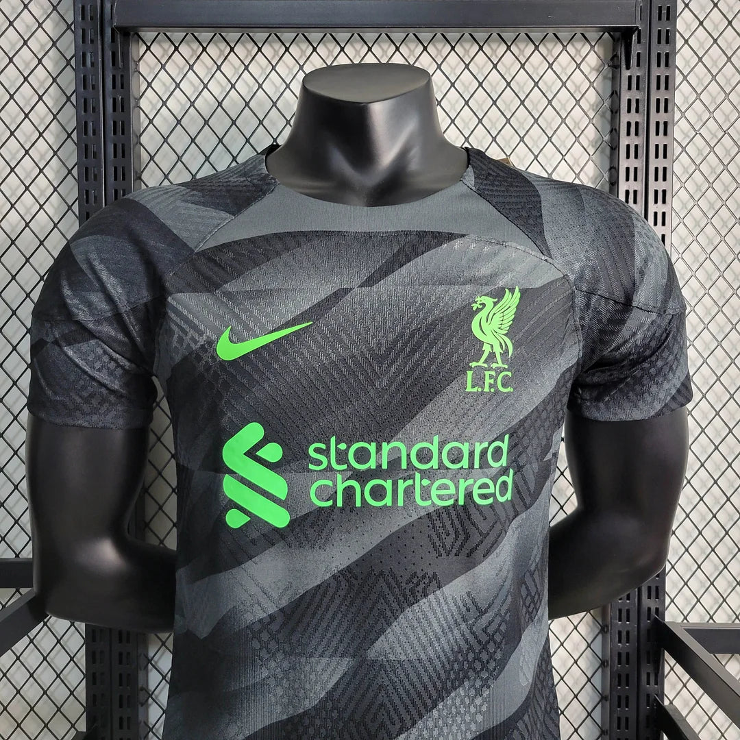 2023/2024 Player Version Liverpool Goalkeeper Black Football Shirt