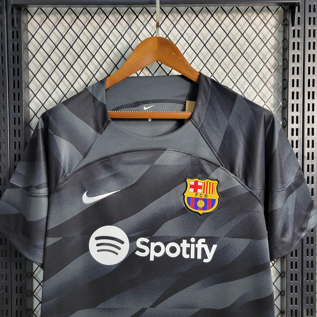 2023/2024 Barcelona Goalkeeper Black Football Shirt