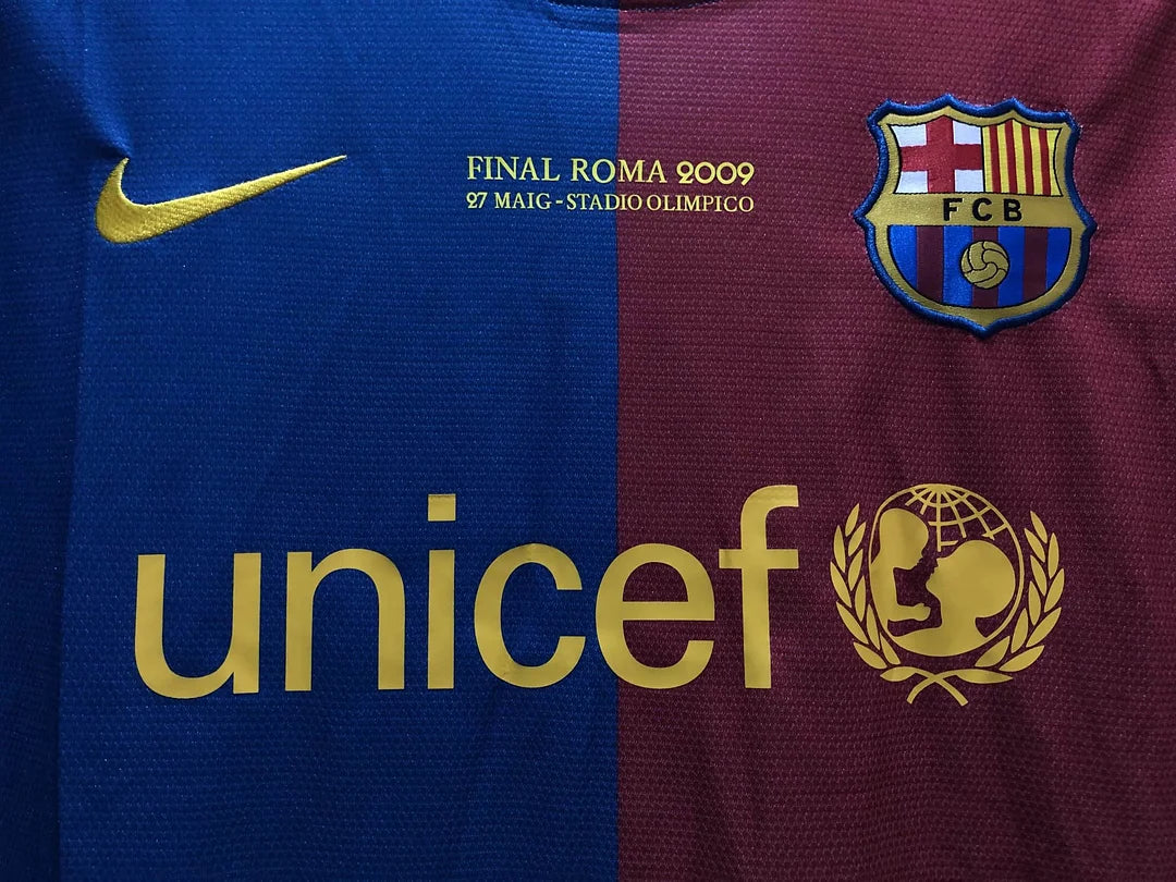 2008/2009 Retro Barcelona Football Shirt Home Champions League