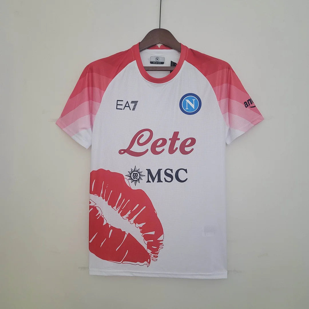 2023 Napoli Valentine's Day Limited Edition White Soccer Jersey