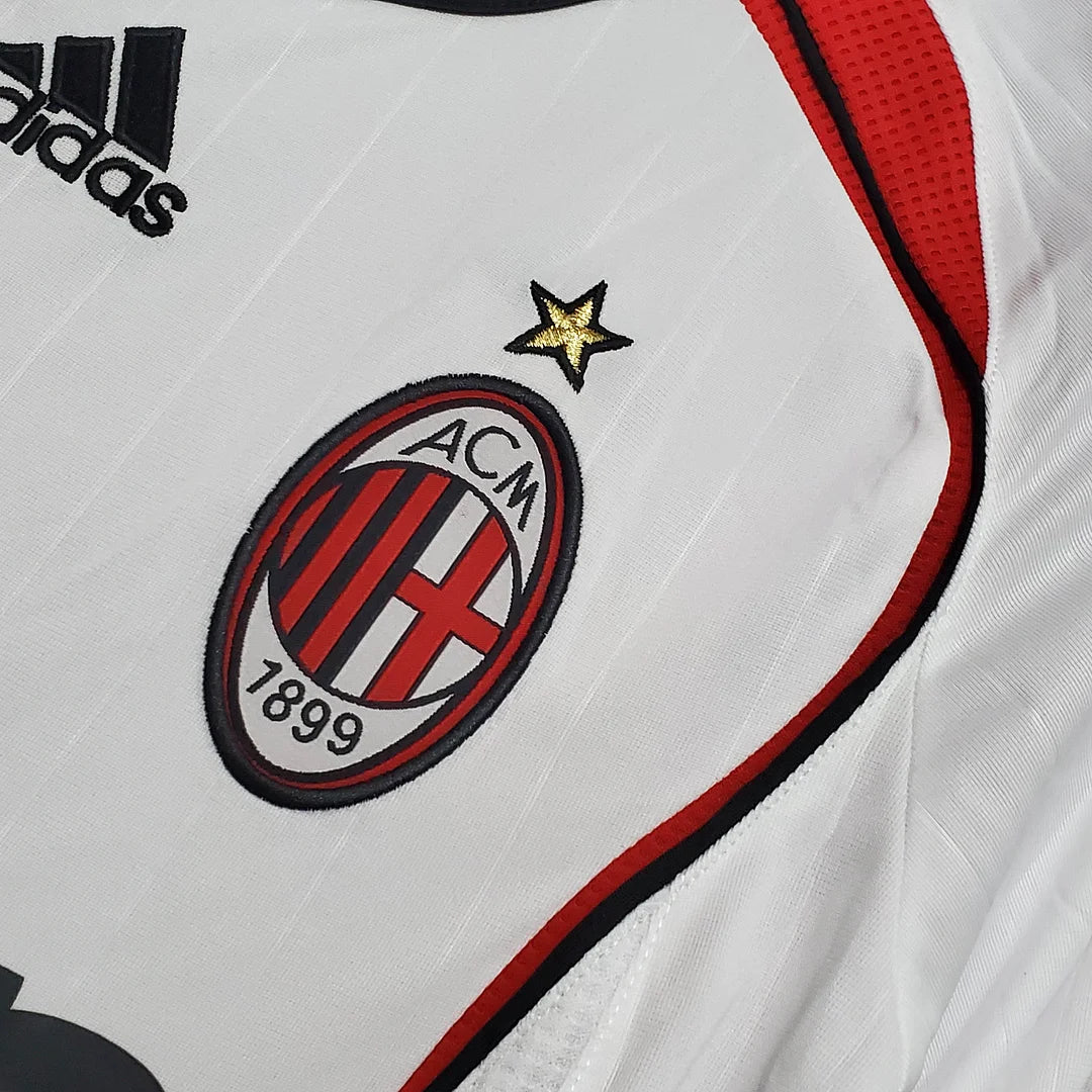 2006/2007 Retro Long Sleeve AC Milan Away Football Shirt