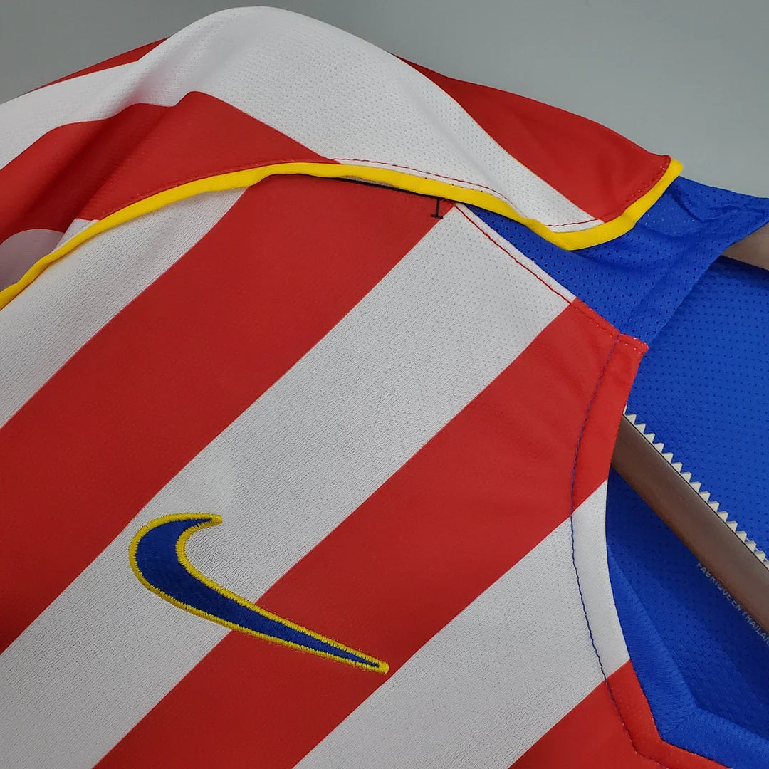 2004/2005 Retro Atletico Madrid Home Soccer Jersey