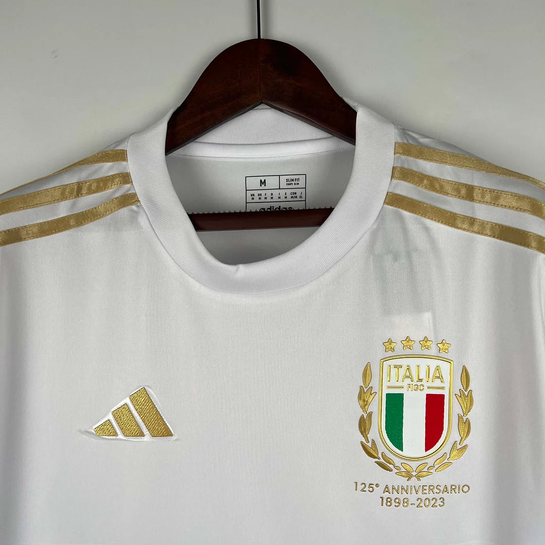 2023 Italy 125th Anniversary White Soccer Shirt