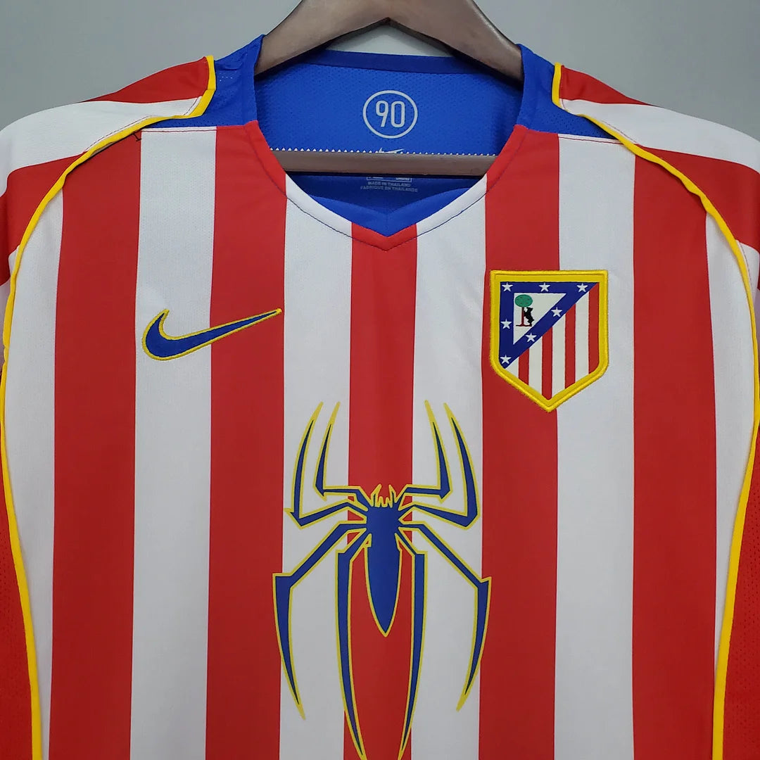 2004/2005 Retro Atletico Madrid Home Soccer Jersey