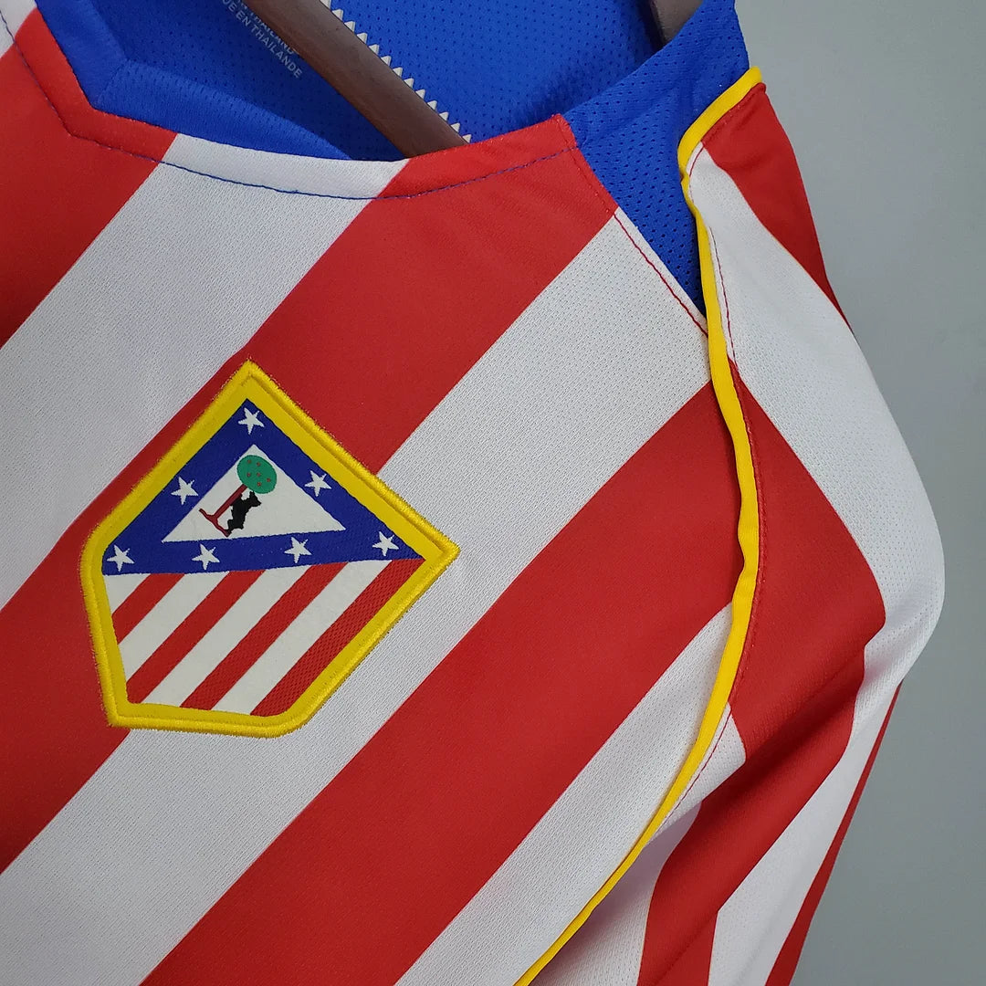 2004/2005 Retro Atletico Madrid Home Soccer Jersey