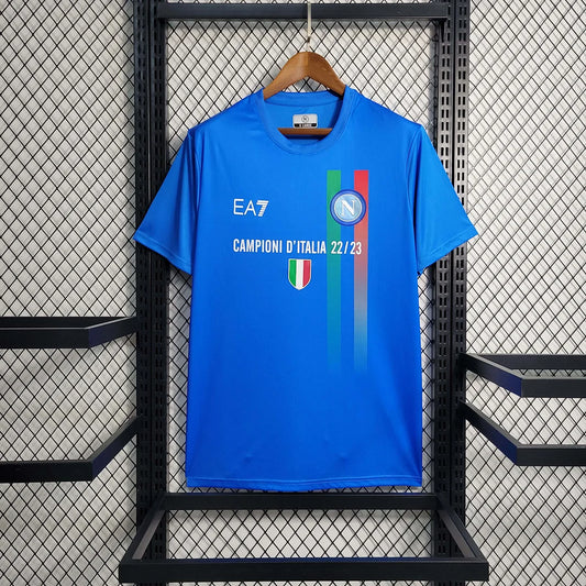 2023/2024 Napoli Soccer Commemorative Edition Blue Jersey