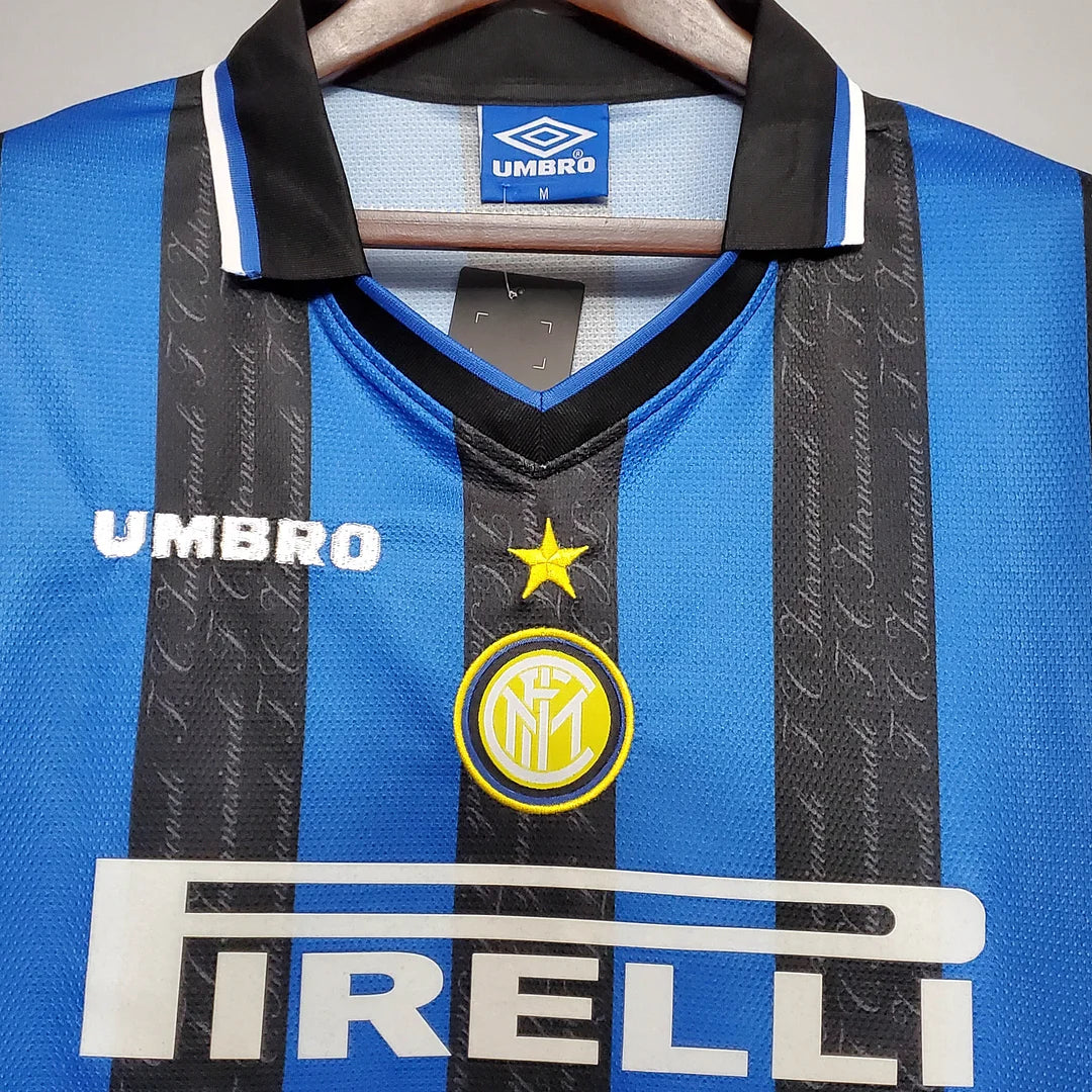 1997/1998 Retro Internazionale Milan Home Football Jersey