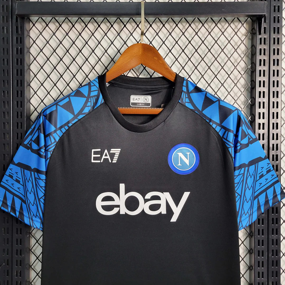 2023/2024 Napoli Training Wear Black Soccer Jersey